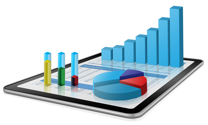 Tablet With Data Visualization